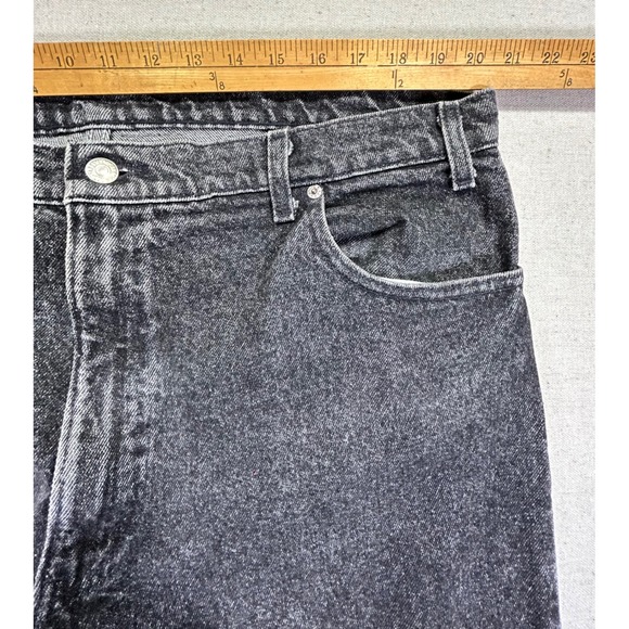 Vintage Levi's 540 Men's‎ 42 Jeans Black Denim Baggy Y2K Faded USA Relaxed - Picture 3 of 9